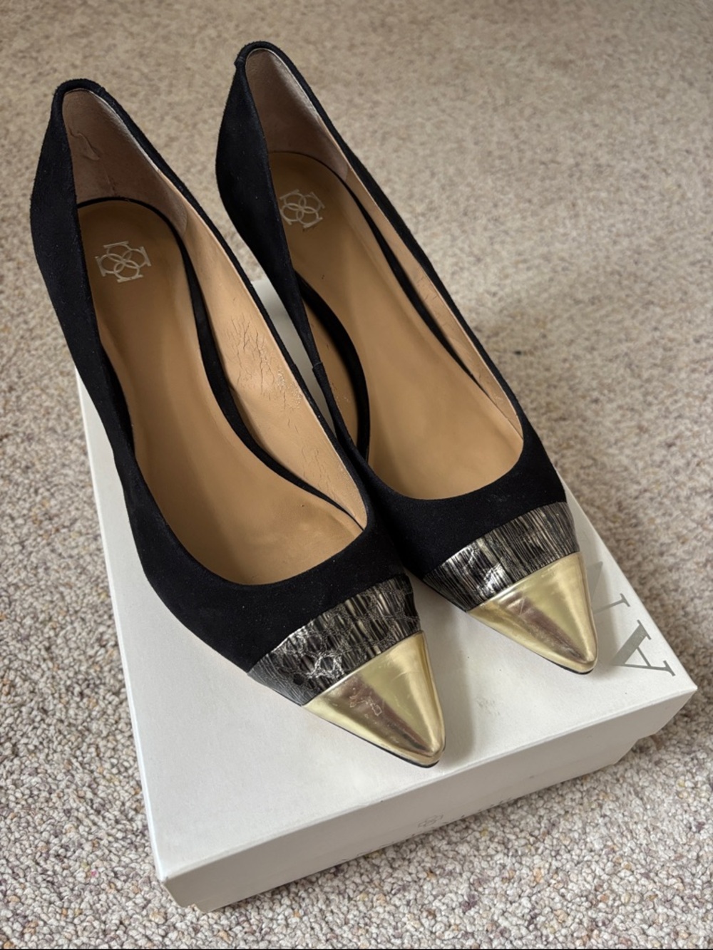 Alicia Colorblock Black Pump
